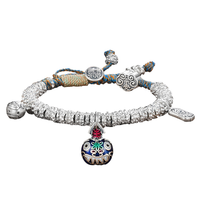 【999纯银】碎银手链吞金兽盘缠