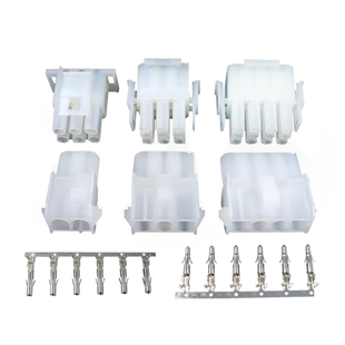 63080电梯插头接插件公母壳对插 插座/接线端子簧片 6.3mm连接器