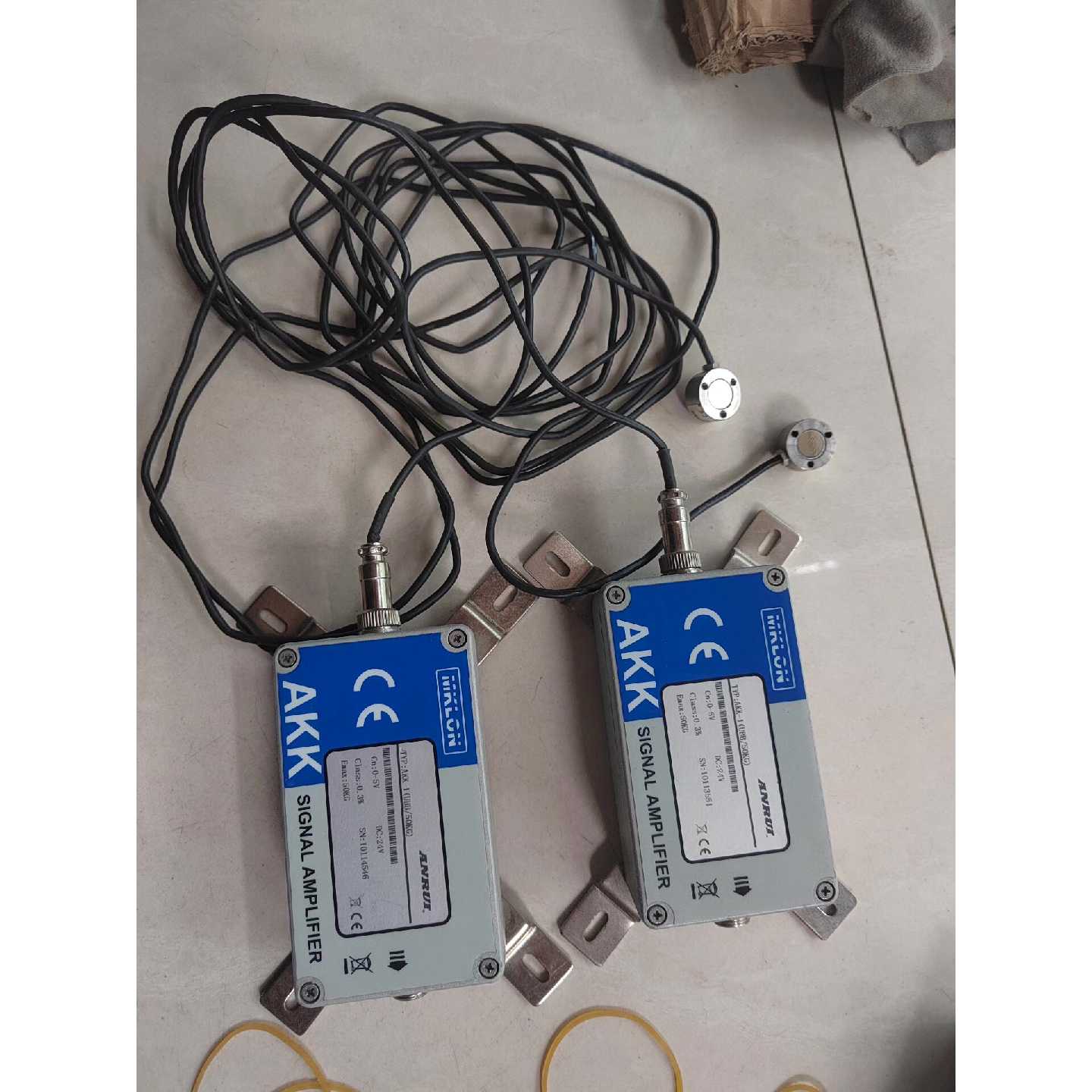 议价拆机MKLON称重感测器接线盒 2台,型号:AKK-1(UB