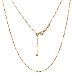 喵吉针式吊坠替换项链细款锁骨链金色万能链可调节十字链配链金色