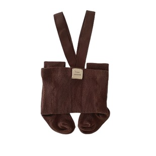 silly举重裤婴儿连脚春秋套装背带裤男女宝宝连裤袜加绒打底裤子