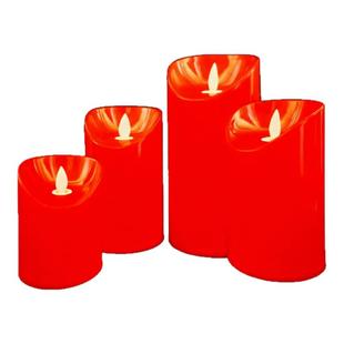 红色led电子蜡烛摇摆烛光仿真假蜡烛莲花灯许愿灯供佛婚庆酒吧灯