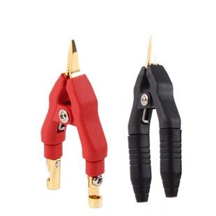 ETA3108T埃塔开尔文测试夹高品质尖嘴正负极纯铜镀金四端电阻夹子