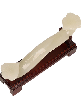 天然玉石如意摆件客厅酒柜工艺品