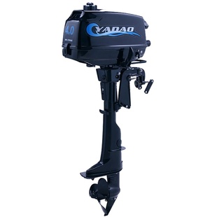 亚岛2冲4.0匹马力船外机船用汽油推进器螺旋桨船挂桨机小型汽油机