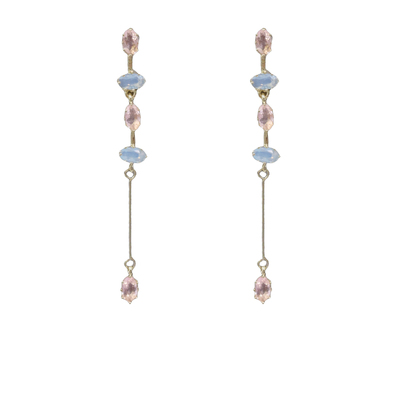 CrayonX彩色几何吊坠耳环