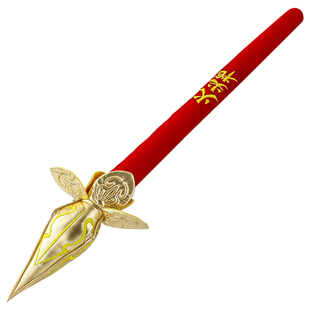 毛绒火尖枪哪咤玩具儿童乾坤圈道具女男孩棍棒武器孙悟空的金箍棒