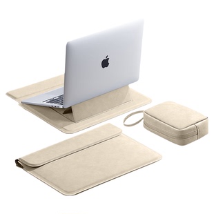 摩斯维 笔记本电脑内胆包适用苹果macbookair13华为matebook14寸联想荣耀magicbook保护套Pro16带支架M4女15