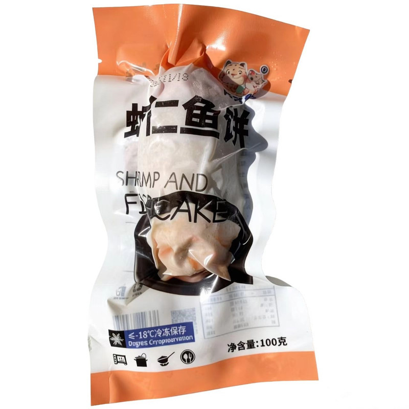虾仁鱼饼手工塑形鱼肉含量高鲜香
