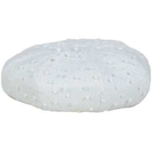 Banana moon2022进口网纱羊毛贝雷帽日系大帽兜优雅秋冬女画家帽