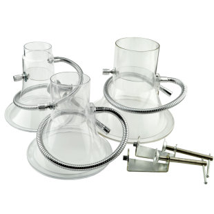 焊锡吸烟罩喇叭口大型流水线抽烟吸风口喇叭罩接管2.5寸3寸4寸