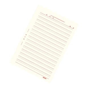 维克多利实验报告纸双线格红色单行信纸大学单线通用双行横线稿纸加厚大横格本学生16k双格红格子纸