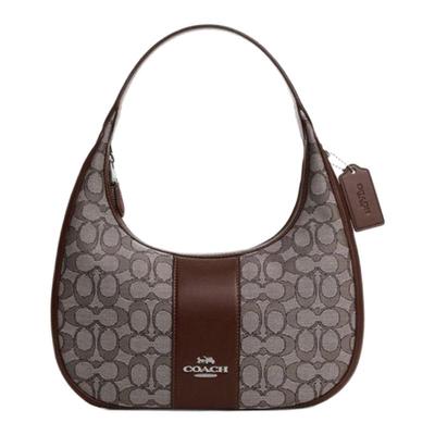 COACH/蔻驰女士Carmen迷你斜挎包织物配皮单肩手提包月牙包腋下包