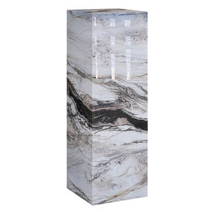 大理石户外庭院花架子客厅落地式岩板立柱花盆放置架底座角边几