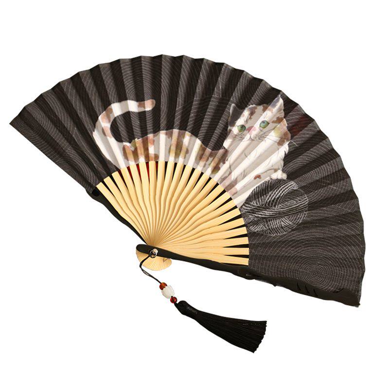 日式6寸复古携带折叠扇子