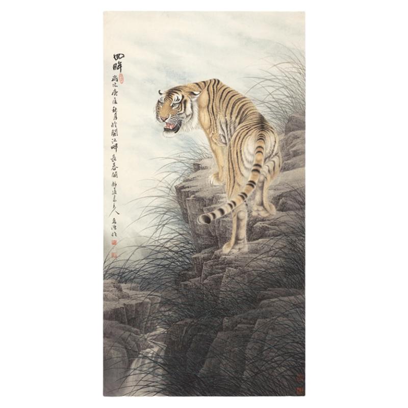 高清艺术喷绘画芯宣纸绢布卷轴画