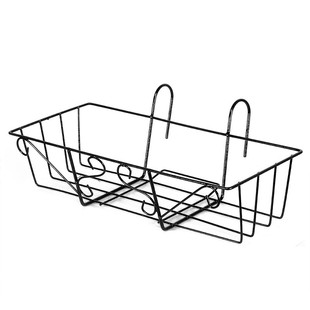 阳台悬挂阳台挂式花盆架子铁艺栏杆窗户置物架壁挂种花菜盆栽花架
