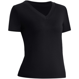 舞蹈服长袖上衣女莫代尔训练芭蕾中国舞古典现代舞形体服练功黑色