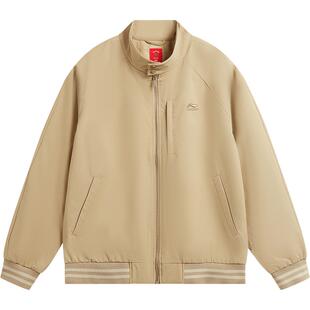 李宁日进斗金丨棉服男春季2026新款哈灵顿夹克新年外套马年运动服