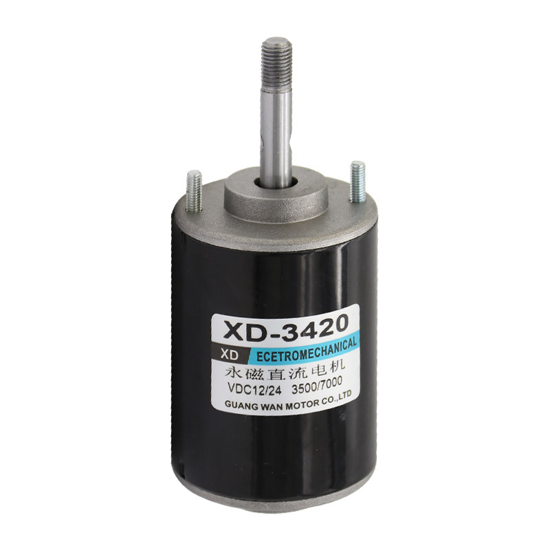 3420直流电机大扭矩高速12V24V螺纹轴调速正反转小马达棉花糖电机