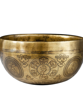 尼泊尔手工古代打击乐器篆刻碗