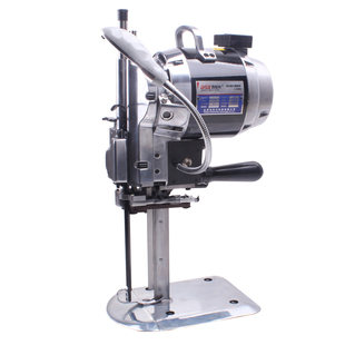 立式直刀电动裁布机 切断布裁剪机 服装皮革纸张 电剪刀自动磨刀