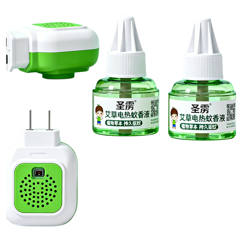 艾草电热蚊香液无烟无味12瓶