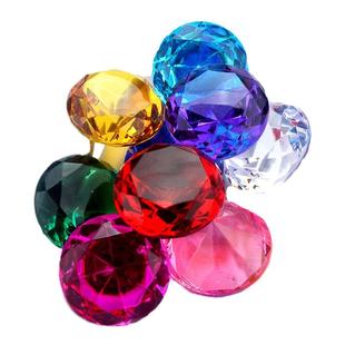 儿童男孩女童塑料亚克力砖石爱心钻石大号宝石玩具仿水晶奖励礼物