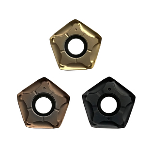 快进给铣刀片双面五角适用京瓷66度PNMU090508重切开粗平面铣刀片