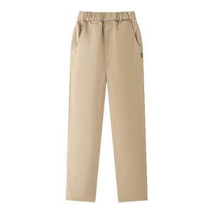 纯棉卡其色春夏日儿童校服裤