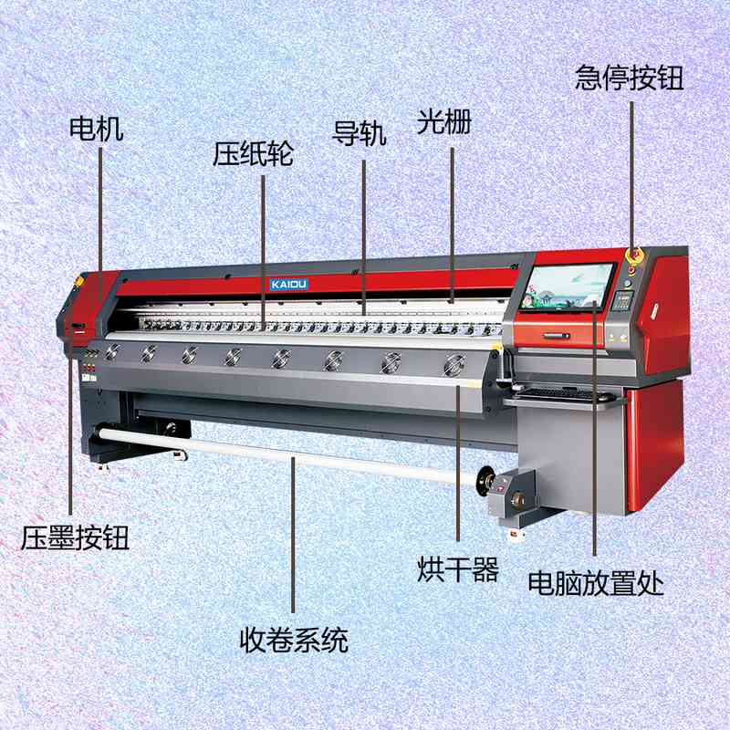 工厂现货喷绘机写真一体3.2米/5户外大幅面大型帐篷灯布墙纸