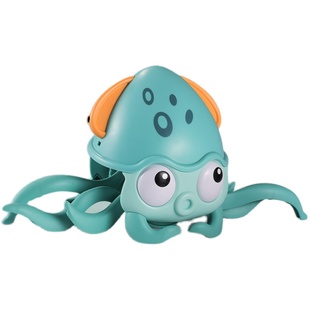 儿童电动自动感应八爪鱼2宝宝章鱼玩具男孩女孩3-6岁仿真会爬行