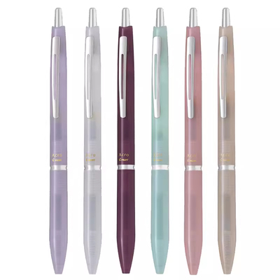 百乐圆珠笔acro黑色极细中油笔