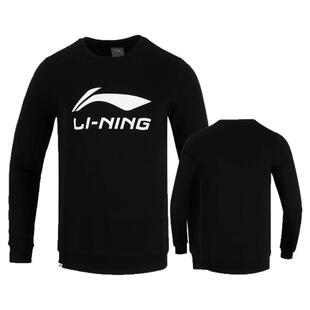 李宁羽毛球服秋冬新款长袖休闲训练T恤男女款运动卫衣拉链外套