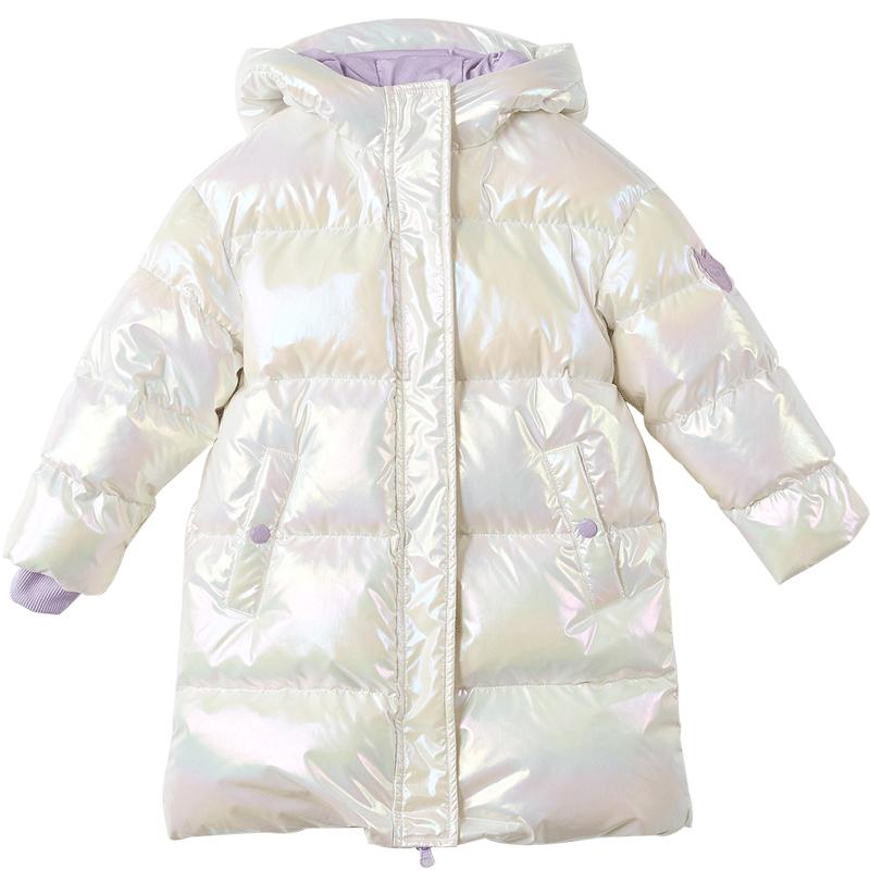 笛莎旗舰店女童羽绒服冬装新款女大童女孩宝宝儿童中长款外套迪莎