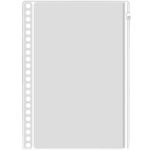 本子事多 20孔26孔A5B5活页拉链袋  手帐可拆卸DIY周边磨砂收纳袋