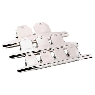 长尾夹大号文件夹子彩色文具燕尾夹中号混装小夹子小号铁票 铁夹山型票据大钢夹大小号不锈钢金属文件夹