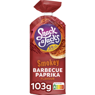 现货荷兰低卡零食Snack a Jacks烧烤甜椒味米饼焦糖芝士大米饼干