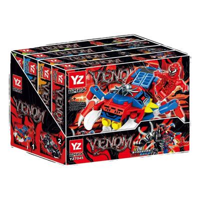 益智7045英雄蜘蛛侠vs毒液机甲