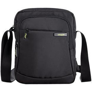 亨得利 商务男包迷你单肩包竖款方形休闲运动牛津布腰包小斜挎包