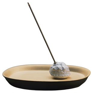 不亦室 富甲天下银釉香插 陶瓷龟甲 茶道具香道具 文人空间器具