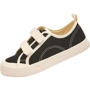 巴拉巴拉儿童运动鞋男女童2026年新款春秋透气幼儿园魔术贴帆布鞋