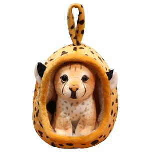 狗狗玩偶哈士奇秋田犬小公仔狗窝毛绒玩具布娃娃儿童道具摆件礼物