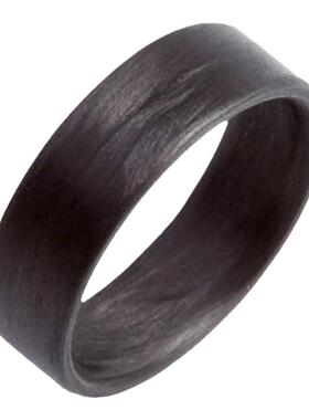 碳纤维单向黑色圈男士礼物戒指