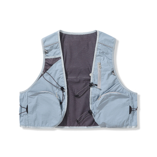 Halcyon 山系户外防泼水线格肌理马甲男多功能运动钓鱼马甲背心