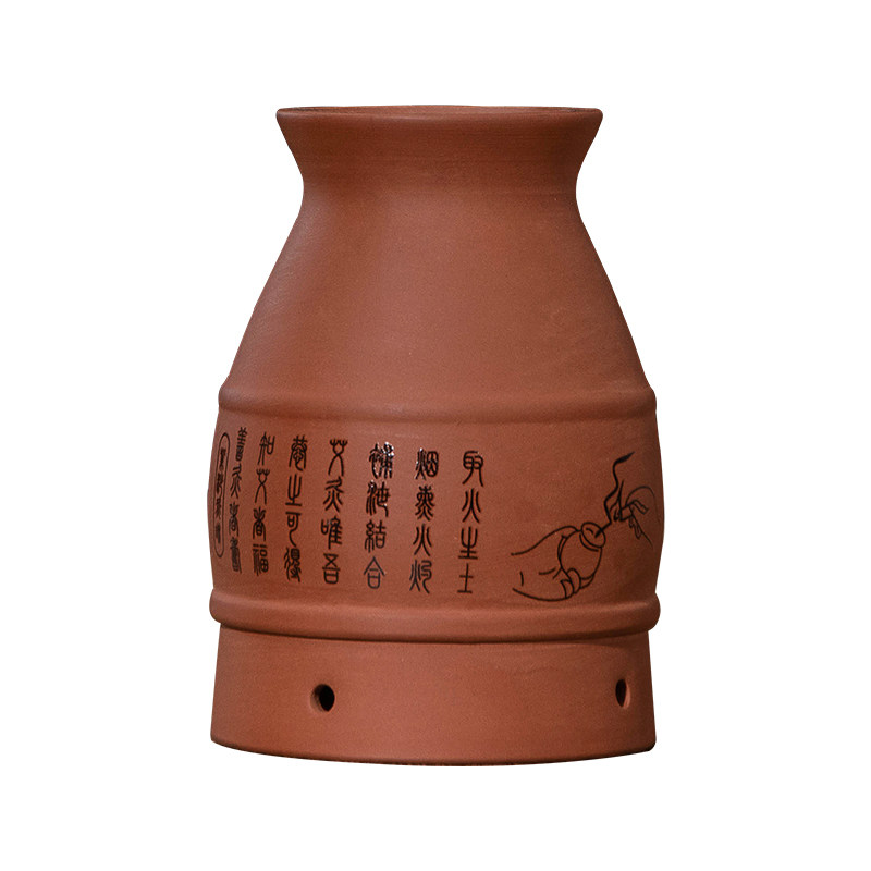 紫砂艾灸罐陶瓷小灸罐艾灸盒器具