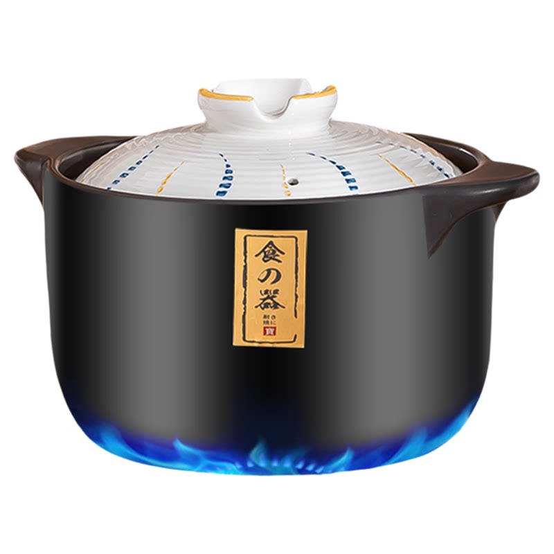 日式砂锅耐高温炖锅家用燃气陶瓷锅大容量汤煲炖煲燃气灶专用砂锅