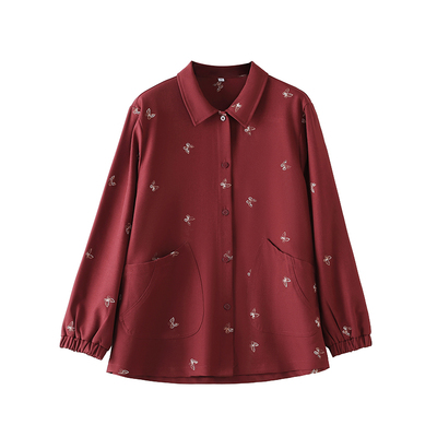 薄款中老年人纯棉风衣牛仔外套