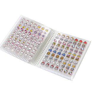 迷你小鼻嘎贴纸本玩具女孩的儿童小比噶手帐贴纸可爱高颜值咕卡贴画装饰素材mini贴片diy小皮卡手贴纸书批发