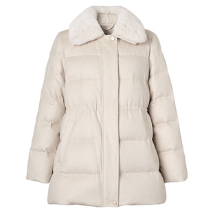 【商场同款】Lakoradior拉珂蒂名媛气质女秋冬新款毛领收腰羽绒服